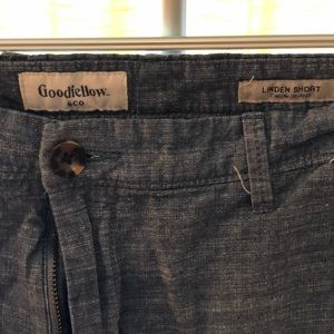 Good Fellow and Co- blue jean linen short